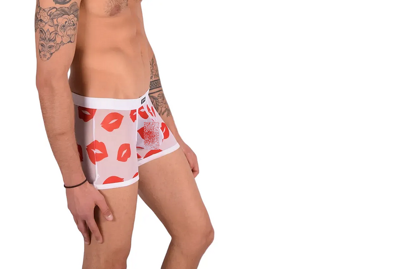 Medium Boxer SMU Lips Sheer Hipster 100118 MX22