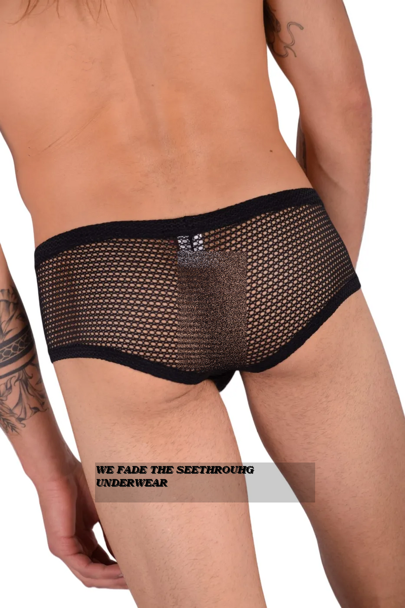 Small SMU Cool Sheer Black boxer Brief 30-32'' MX22 100105