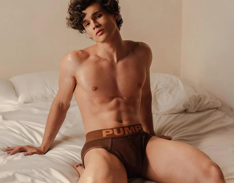 PUMP! Espresso Classic Brief Cotton-Lined Cup Stretchy Briefs 12089 27