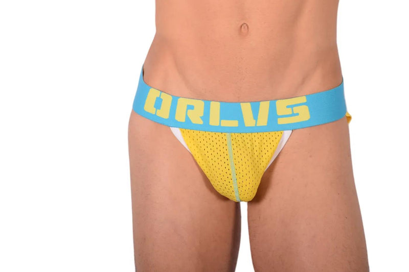 Small ORLVS Men's Jockstrap Yellow MX22 100099