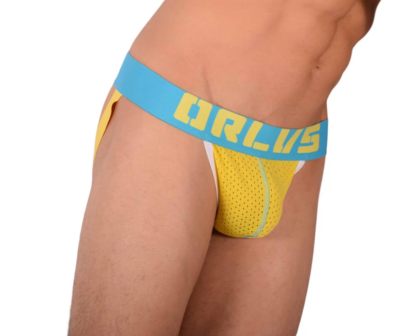 Small ORLVS Men's Jockstrap Yellow MX22 100099