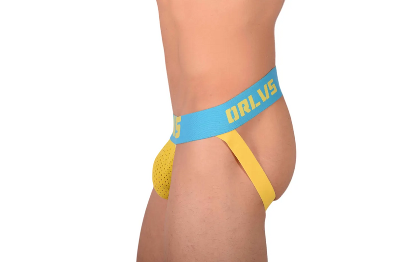 Small ORLVS Men's Jockstrap Yellow MX22 100099