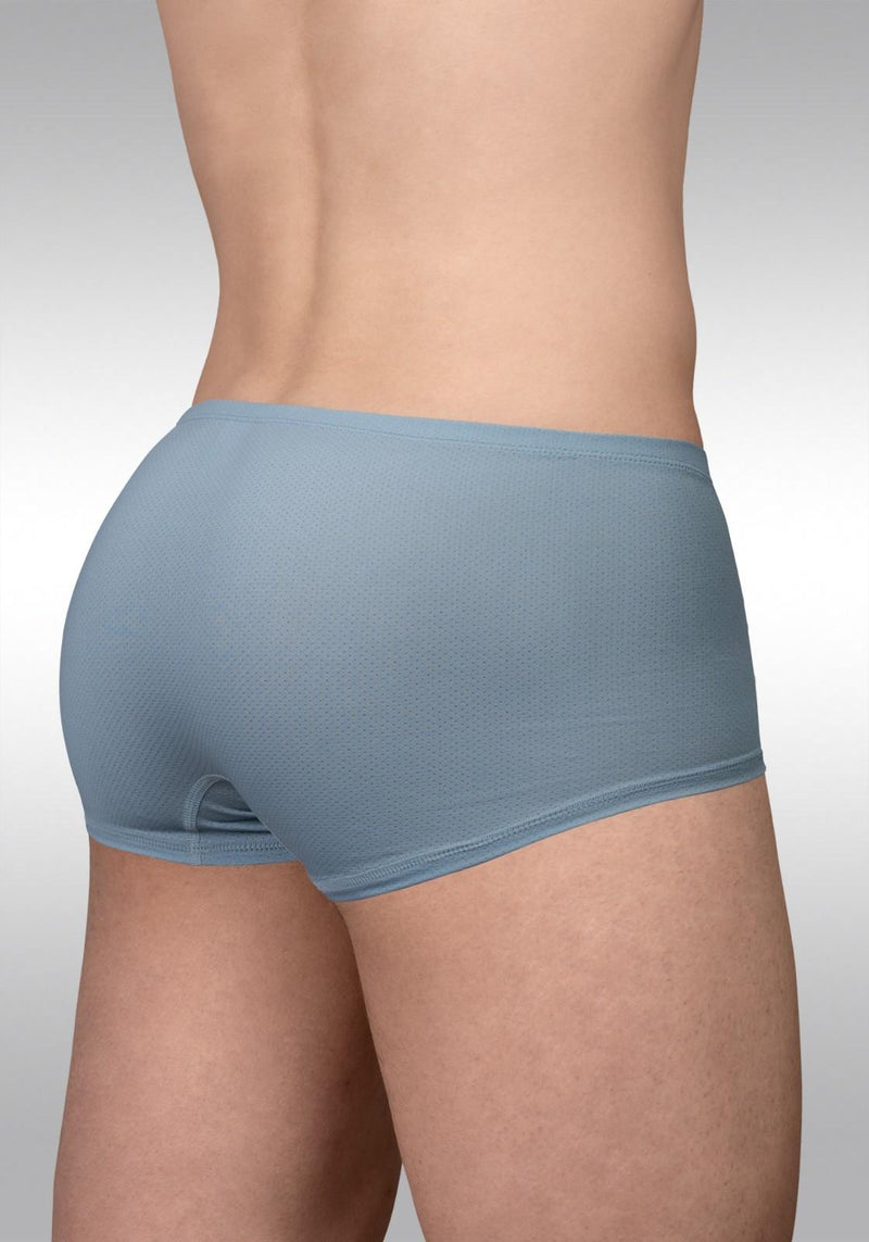 ErgoWear Mini Boxer Trunks X4D SE Contoured Pouch in Stone Blue 1807 73