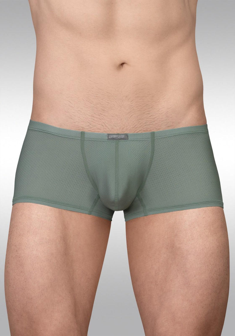 ErgoWear Mini Boxer Trunks X4D SE Contoured Pouch in Olive Green 1803 73