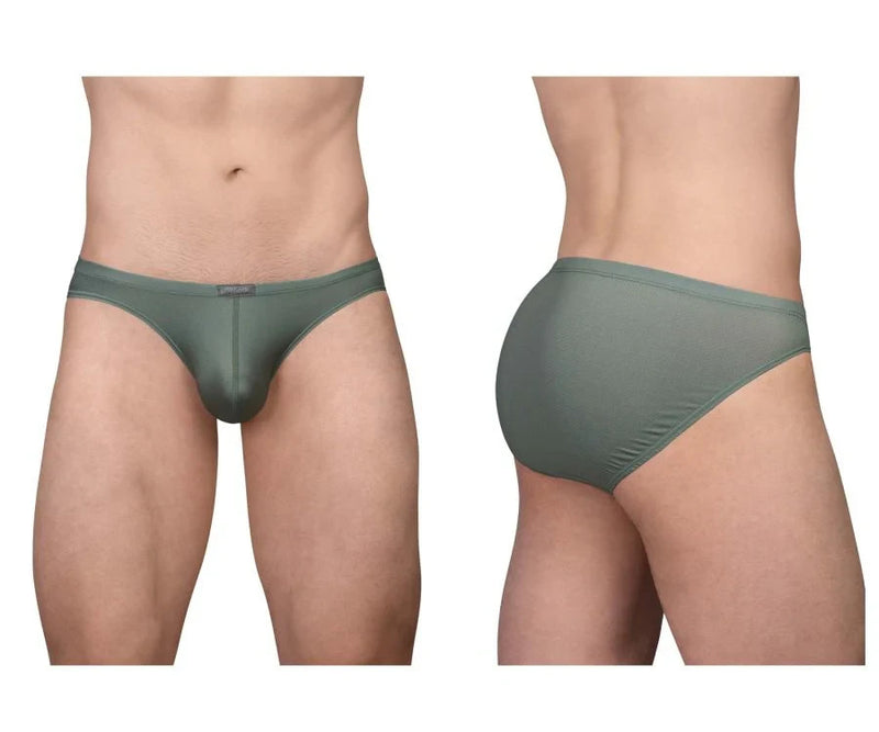ErgoWear Bikini Briefs X4D SE 3D Pouch Micro-Mesh in Olive Green 1802 14