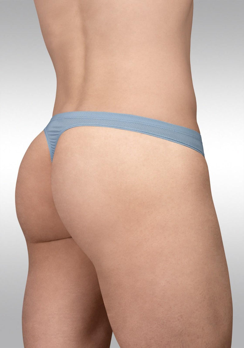 ErgoWear Thongs X4D SE 3D Pouch Micro-Mesh Thong in Stone Blue 1805 142