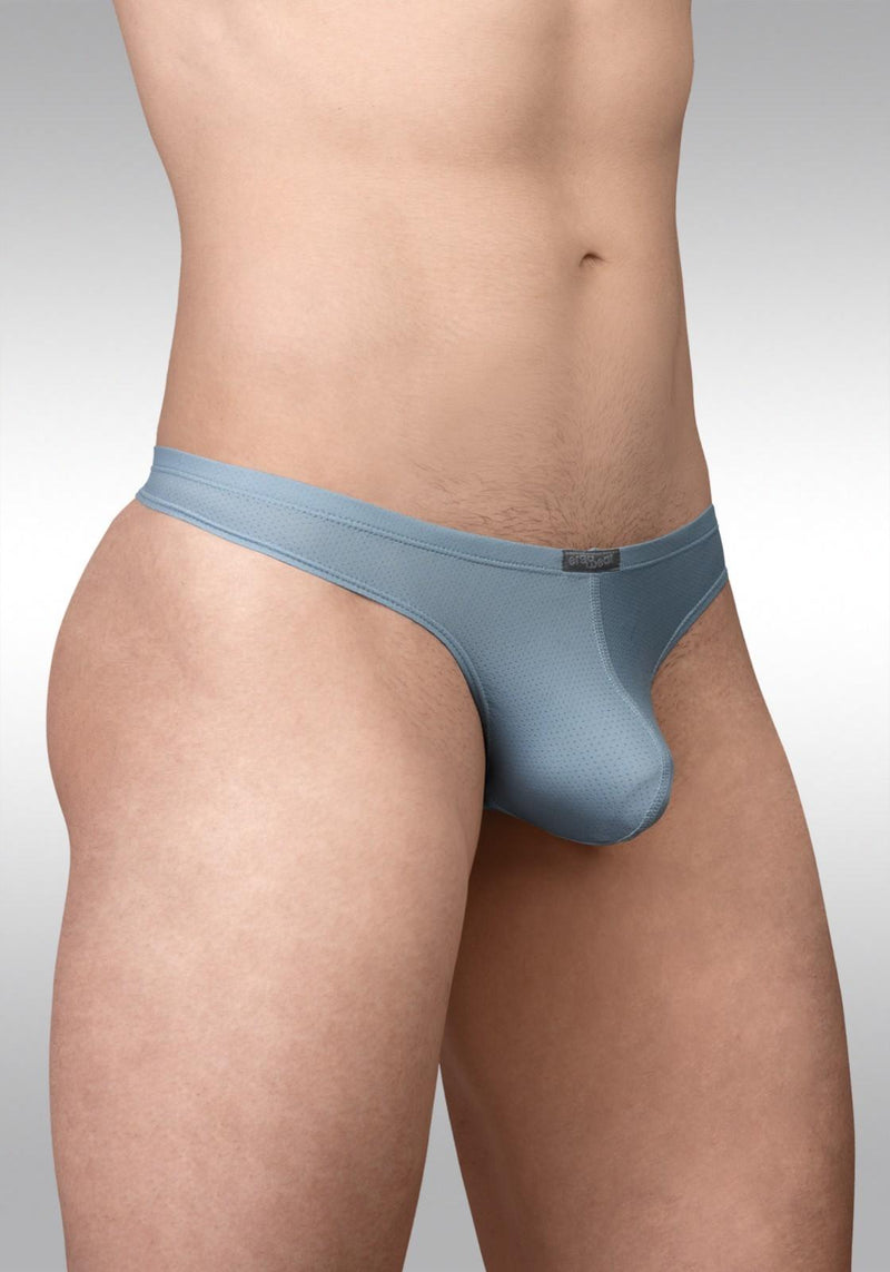 ErgoWear Thongs X4D SE 3D Pouch Micro-Mesh Thong in Stone Blue 1805 142