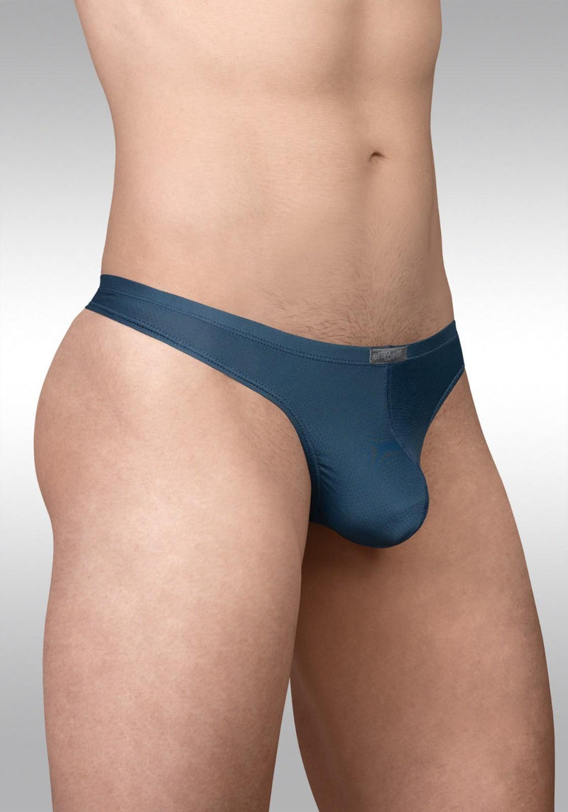 ErgoWear Thong X4D SE 3D Pouch Micro-Mesh Thongs in Sea Blue 1797 142