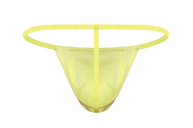 SUKREW G-Strings Low-Rise Stretch Cotton String Thongs in Blonde Yellow 27