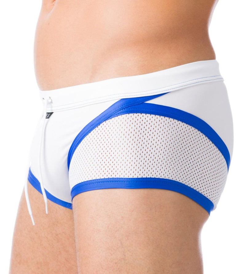 Gregg Homme Swim Trunks Hipster White Blue  MX23 60002