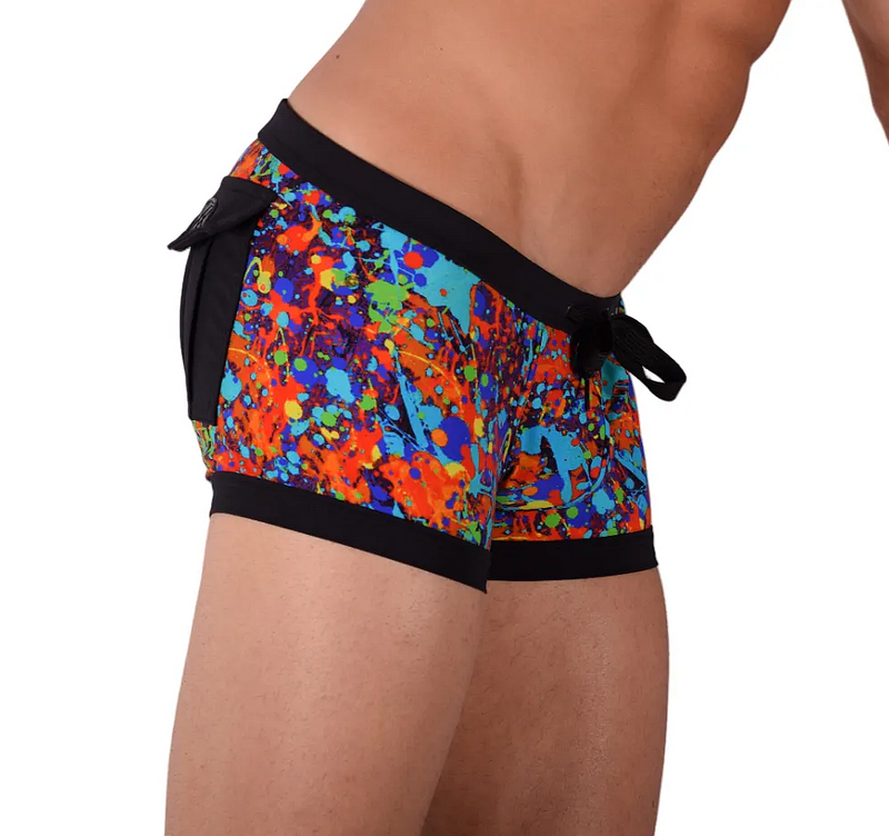 Small Gregg Homme Swim Shorts Boxer Multi 60008 MX23