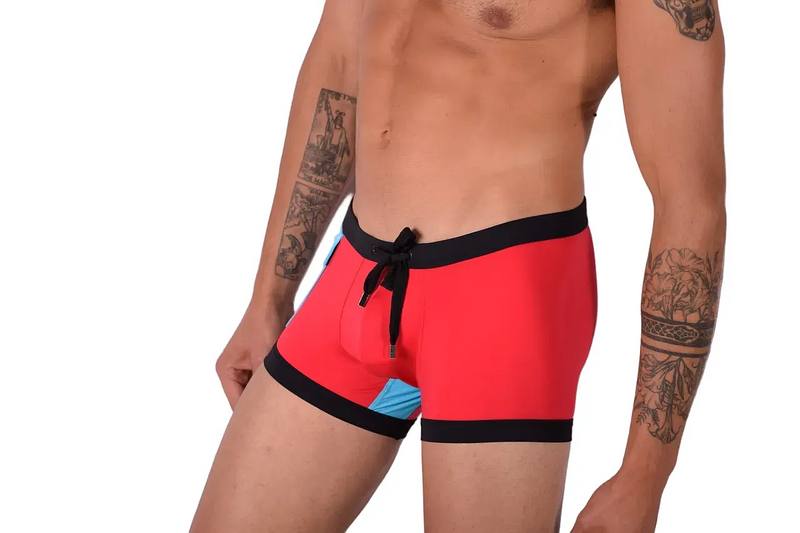 Small Gregg Homme Swimwear Cruising Swim-Short Red 153105 MX23