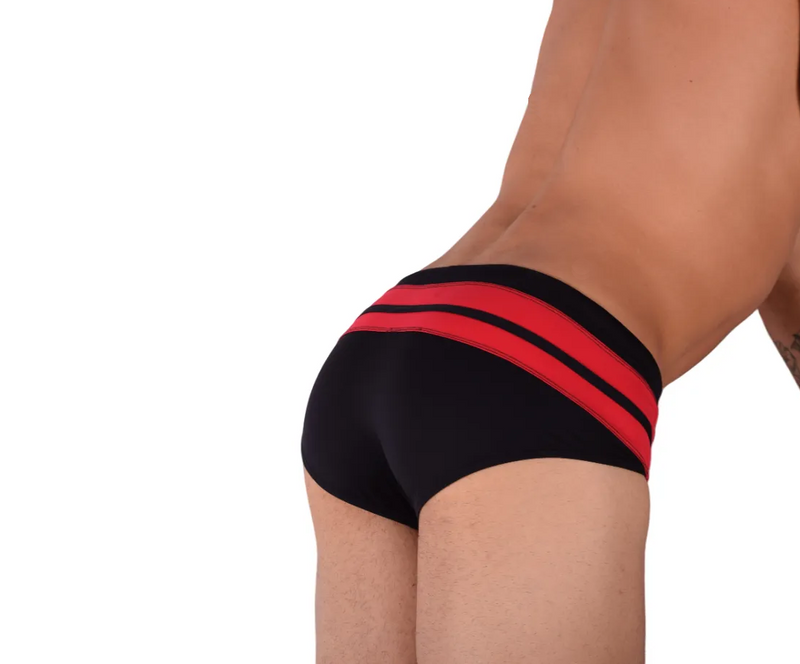 Medium Gregg Homme Swim Brief Red Black 60011 MX23