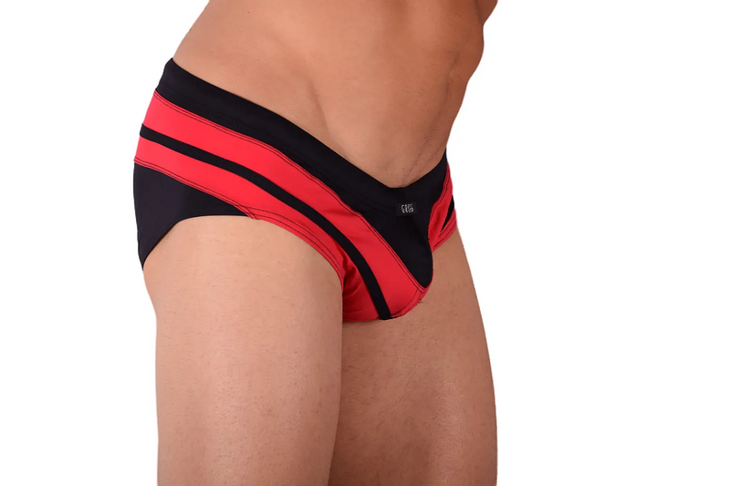 Medium Gregg Homme Swim Brief Red Black 60011 MX23