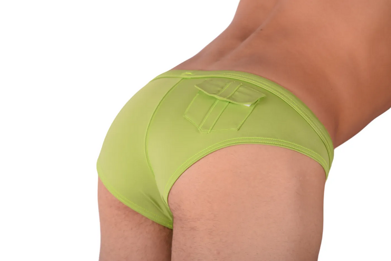 Medium Gregg homme 3G Swim Brief Lime 60009 MX23