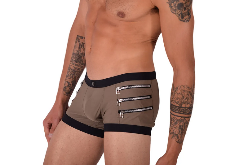 Medium Gregg Homme Swim-Trunks Hipster Khaki 60003 MX23