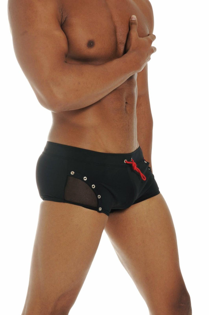 Gregg Homme Swim Trunk Shock Brazilian Cut Swimwear Black 45565 MX6