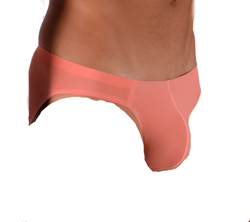 SMU Ice Mini Brief Ultra-Soft Lightweight Briefs in Salmon 100903 22