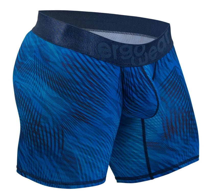 ErgoWear Long Boxer Briefs MAX Bold SE Stretch Mid-Cut Boxer in Mid Blue 1819 22