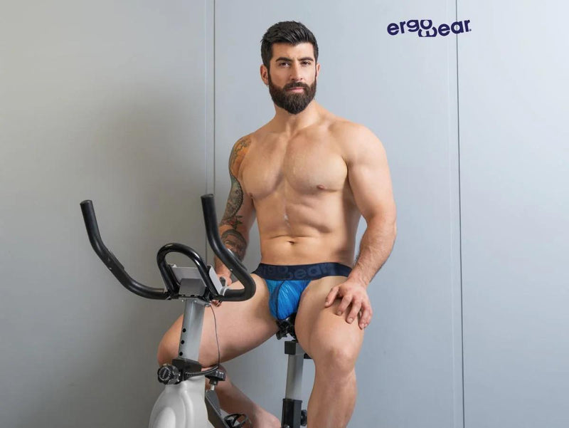 ErgoWear Thongs MAX Bold SE Satin Finish Micro-Mesh Thong in Mild Blue 1816 7