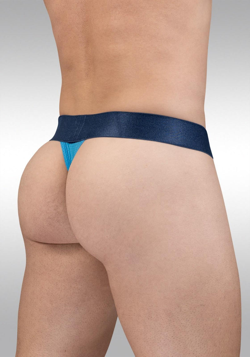 ErgoWear Thongs MAX Bold SE Satin Finish Micro-Mesh Thong in River Blue 1820 7