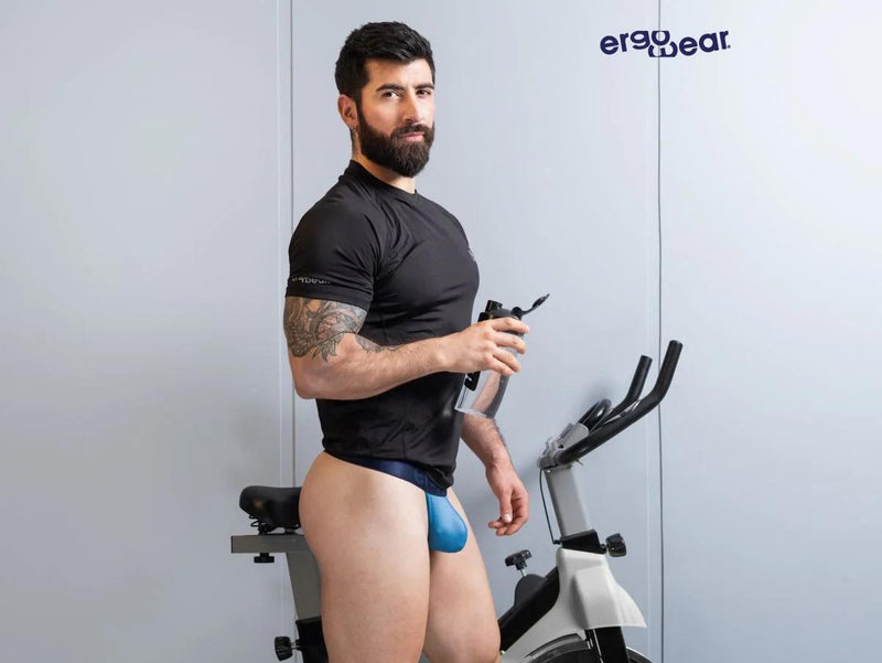 ErgoWear Thongs MAX Bold SE Satin Finish Micro-Mesh Thong in River Blue 1820 7
