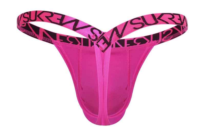 SUKREW Bubble Thongs With Rounded Cupping Pouch Low-Rise Thong in Party Pink  22
