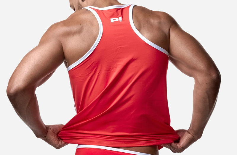 PUMP! Bay Slim-Fit Tank Top With UPF 50+ Protection in Red 14029 25