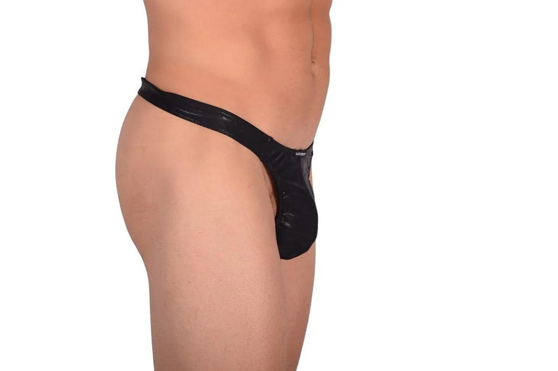 Large Wojoer Shark Thong Black 385B7 6