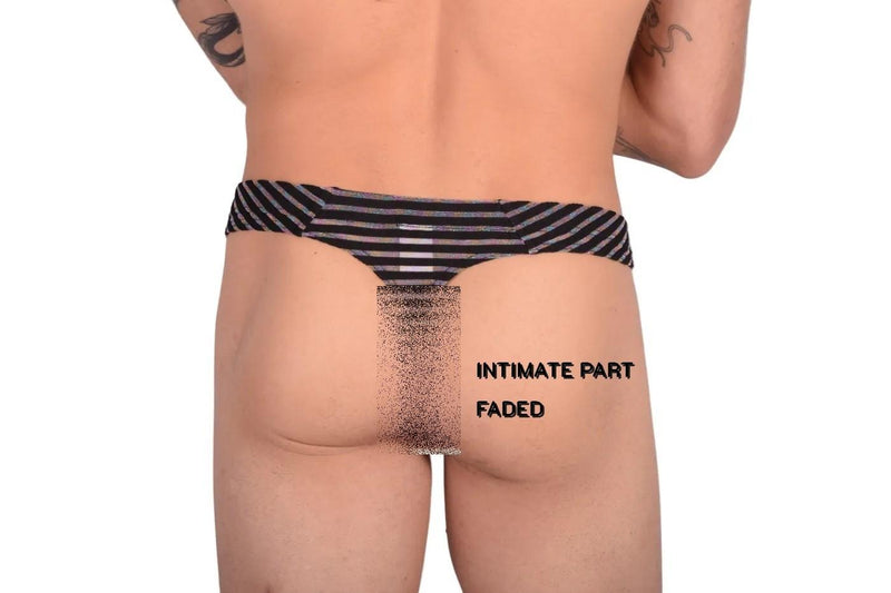 XL WOJOER  WHTF''K  Sheer Thong 382W457 2