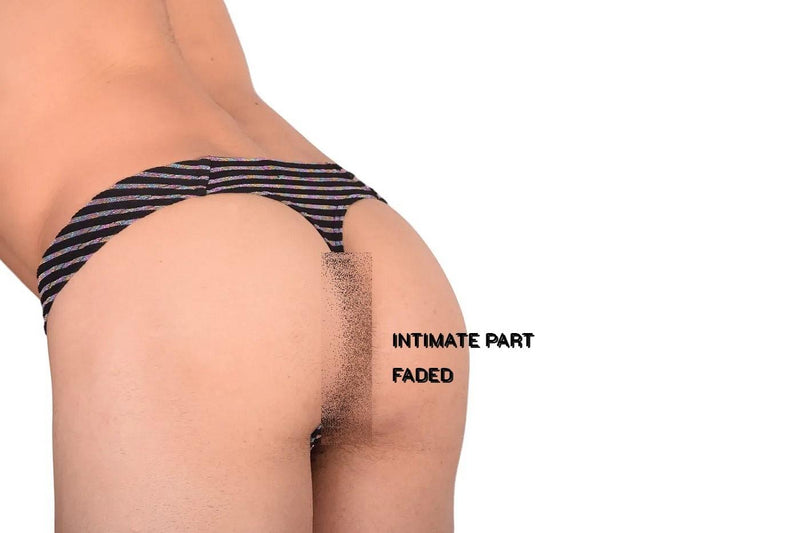 XL WOJOER  WHTF''K  Sheer Thong 382W457 2