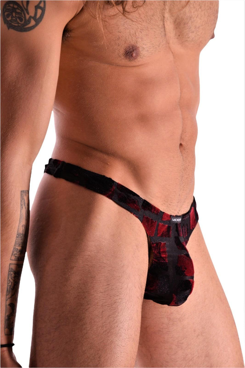 XL WOJOER  Thongs Black & Red 321B57 2