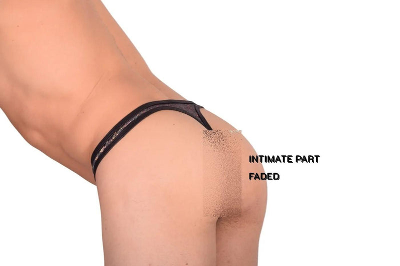 Large Wojoer Sexy Bizarre Black Party Thong 341W416 5