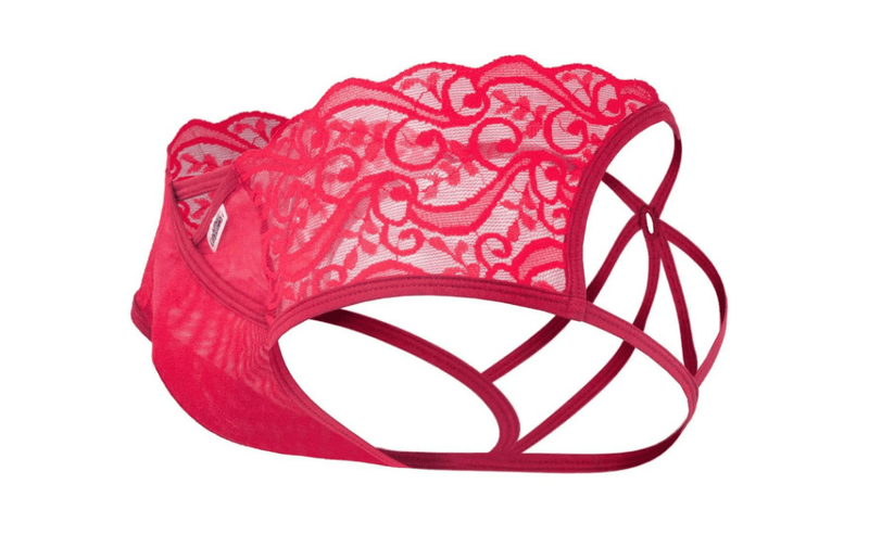 2XL - CANDYMAN Jockstrap Microfiber Stretchy Fabric Sexy Jock Red 99232X 75