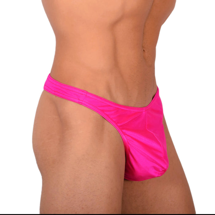 S/M SMU Men Swim Tanning Underwear Thongs Pink 33804 MX17