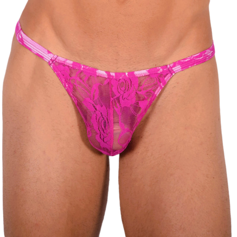 XS/S SMU Walking around C-Throught Pink Thong MX20 34058