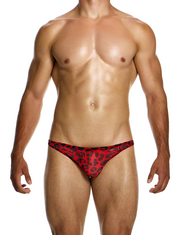 MODUS VIVENDI Low-Cut Briefs Leopard Mesh in Red 15414 104