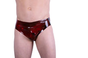 XS POLYMORHE Mens Jock Top Quality Latex Jockstrap Red Marbled 82M 11