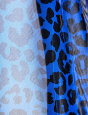 MODUS VIVENDI Leopard Mesh Brazil Boxers Trunks in Blue 15422 104