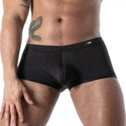 TOF PARIS Stretchy Boxer Mon Amour Microfiber Trunk in Black 56