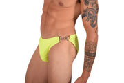 XL Swimwear SMU Detachable Shape Retention Swim-Brief Lime 33801 MX22