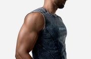 PUMP! Black Washed Tank Top Cotton Sleeveless 14026 8
