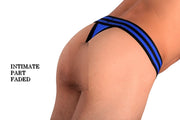 Small SMU Adjustable Leather Harness and a Thong Cell Block 13 Blue CH20