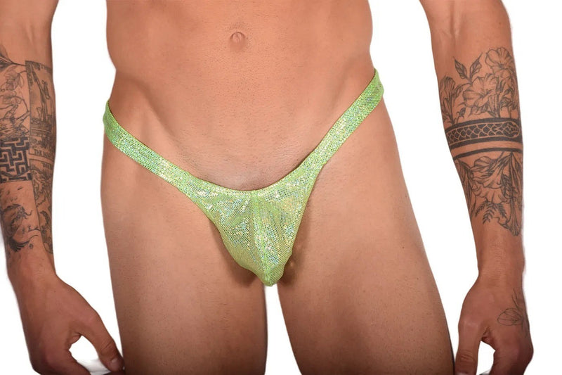 XL SMU Flash Thong Hot To Wear Lime 9923 LT2