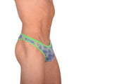 Small SMU Feminine Tanga See-Through Lace Colorful Fabric 65019 33