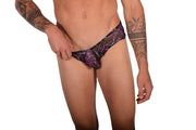L SMU Cheeky C-Trough Boxer Brief  Brazilian Back Underwear Multi 9926 LT2