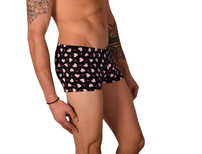 XS Mini Boxer SMU Hipster Flower Hearts 43120 MX12