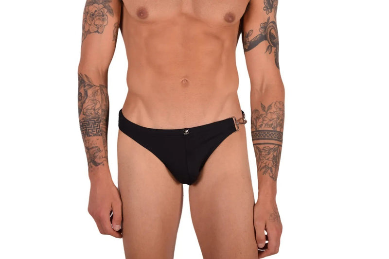 Small Swimwear SMU Detachable Shape Retention Swim-Brief Black 33800 MX7