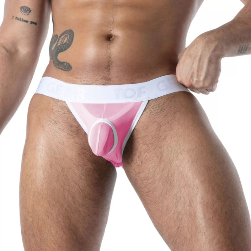 TOF PARIS Jockstrap Mon Amour Microfiber Jock in Pink 57