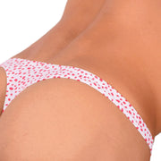 XS SMU Hot Red and White Sensual Thong 33857 MX17